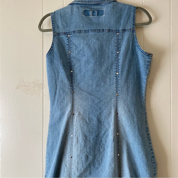 Blue Jean Studded Dress - Picture 2 of 9